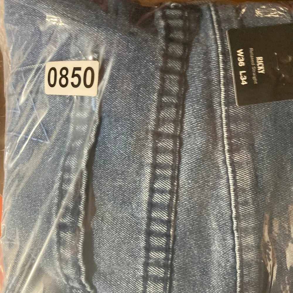 True Religion Men Ricky‎ Relaxed Straight Jeans Medium Harmonious Wash Size 36
